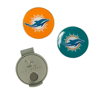 Team Effort Miami Dolphins Hat Clip & Ball Marker