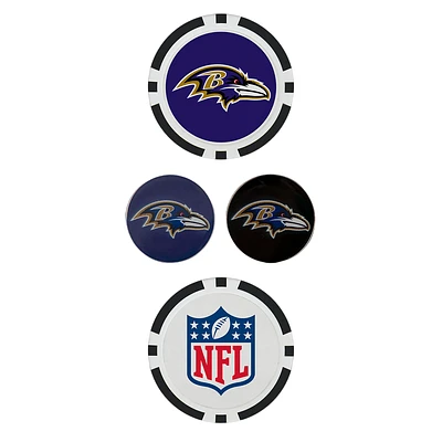 Team Effort Baltimore Ravens Ball Marker Set