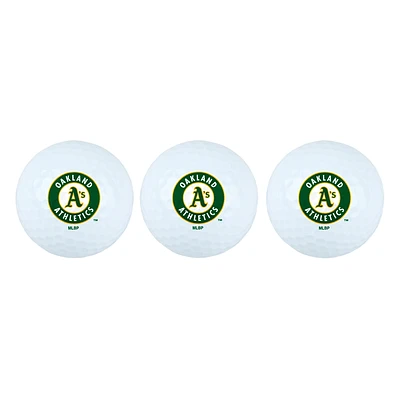 Team Effort Oakland Athletics Golf Ball 3 Pack