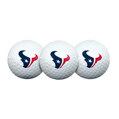 Team Effort Houston Texans Golf Ball 3 Pack