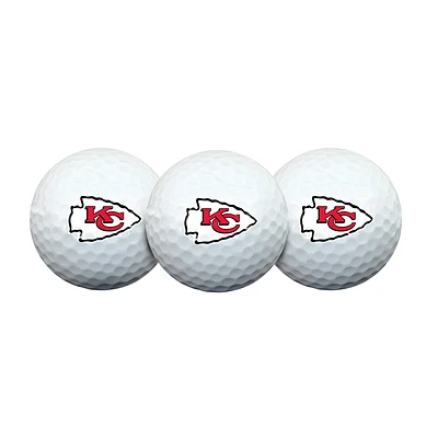 Team Effort Kansas City Chiefs Golf Ball 3 Pack