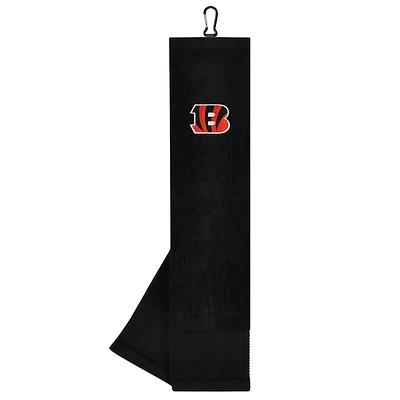 Team Effort Cincinnati Bengals Face/Club Tri-Fold Embroidered Towel