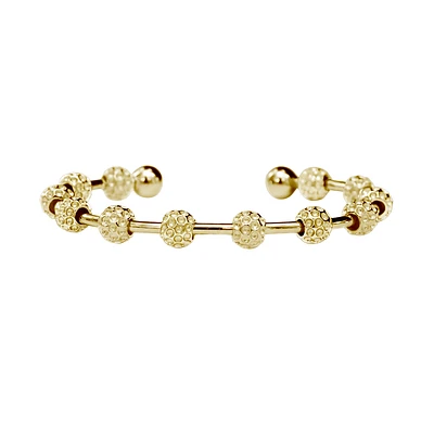 Golf Goddess Gold Golf Ball Bead Stroke Counter Bracelet