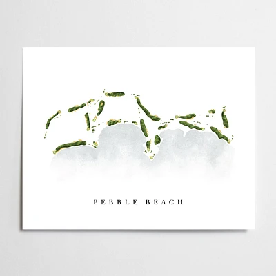 Pebble Beach Golf Course Map