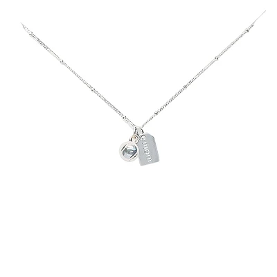 CC Sport Tennis Mom Double Charm Necklace