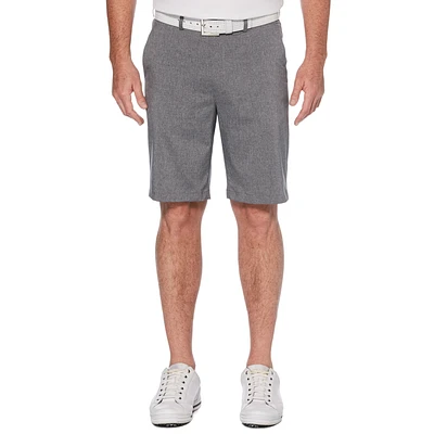 Heather Flat Front Golf Short with Active Waistband