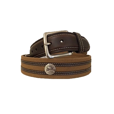 Leather/Canvas Concho Belt