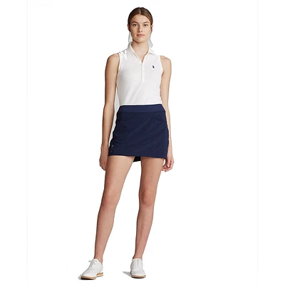 Solid Pleated Stretch 17" Golf Skort