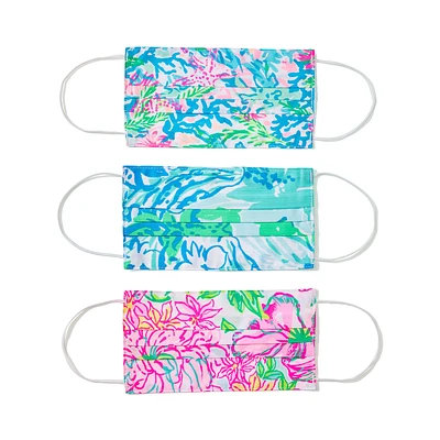 3 Pack Printed Face Masks