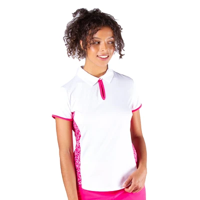 Empower Collection: Erica Short Sleeve Textured Knit Polo