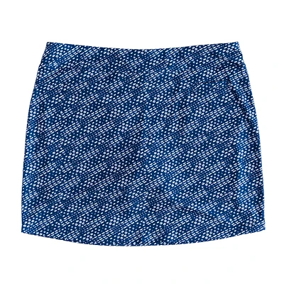 Geo Circle Print Knit 16.5" Skort