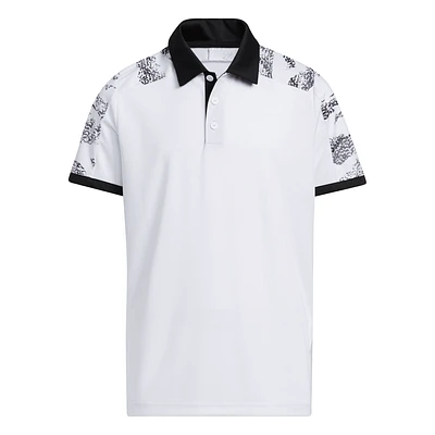 Colorblock Printed Junior Boys Polo Shirt