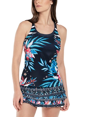 Palm Print Bra Tank Top