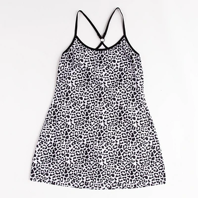 Spaghetti Strap Leopard Print Dress