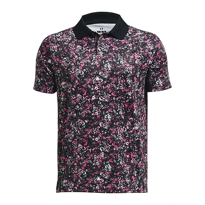 Boys' Performance Floral Speckle Polo