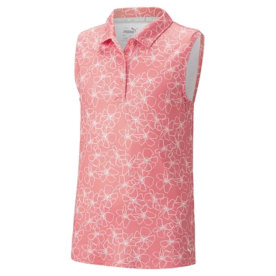 Cloudspun Island Girls Sleeveless Polo Shirt