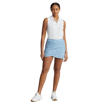 Faux-Wrap 17" Stretch Skort