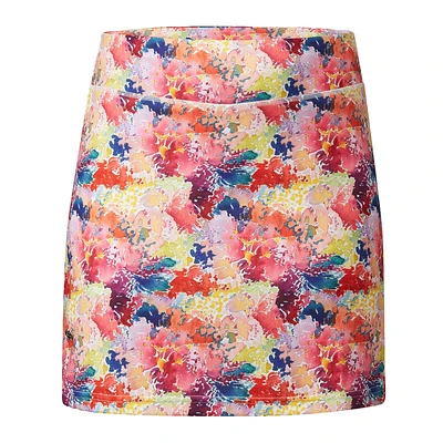 Siena Abstract Floral 18" Skort