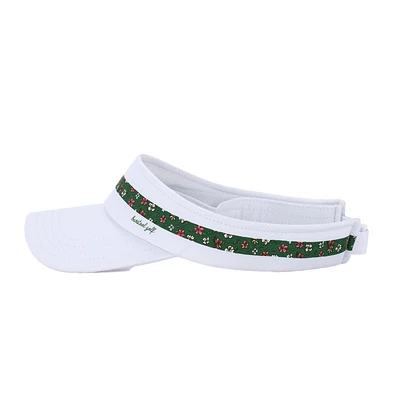 Floral Trim Women's Visor