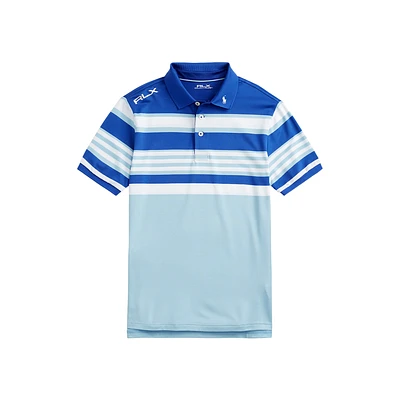 Striped Polo Boys Performance Jersey Shirt