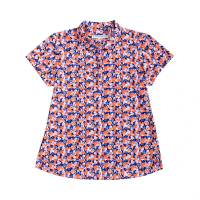 Ditsy Floral Short Sleeve Polo Shirt