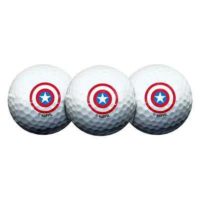 Captain America Golf Ball 3-Pack