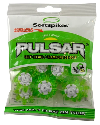 Softspikes Pulsar Fast Twist 3.0 Golf Cleat Green, 18 Count