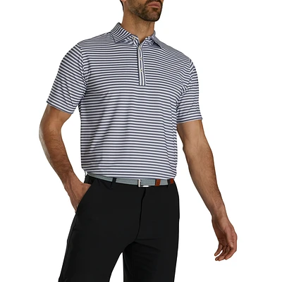 Oxford Stripe Jacquard Jersey Polo