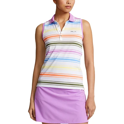 Airflow Stripe Sleeveless Polo