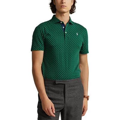 Classic Fit Printed Jersey Polo Shirt