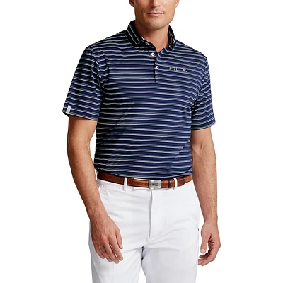 Classic Fit Striped Jersey Polo Shirt