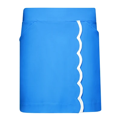 Monica Scalloped Trim 17" Skort