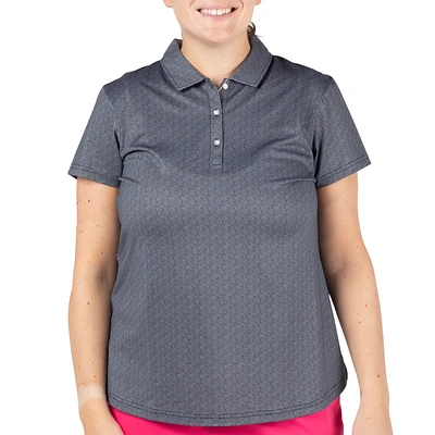 Polka Dot Short Sleeve Polo Shirt