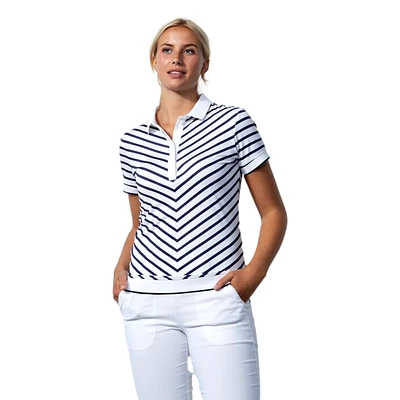 Salerno Striped Short Sleeve Polo Shirt