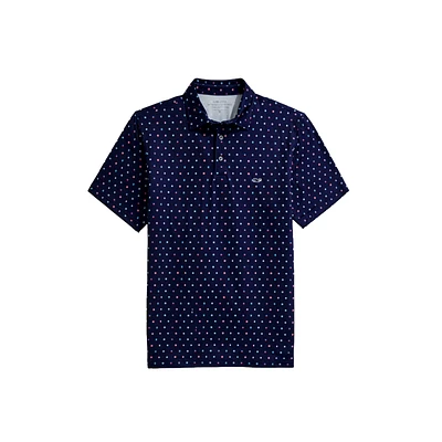 Printed Sankaty Nautical Flags Polo