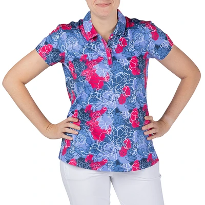 Floral Short Sleeve Polo Shirt