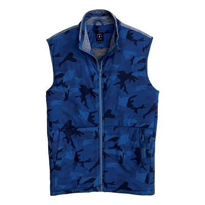 Leroy Performance Mixed Media Camo Vest