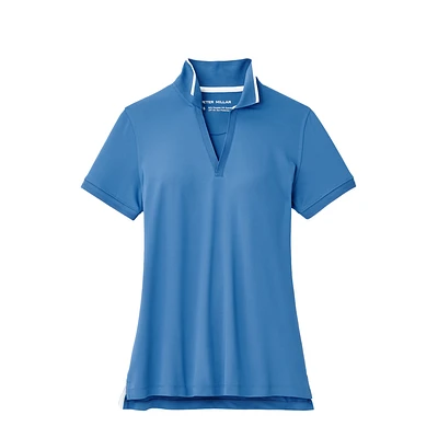 Betty Drop-V Neck Short Sleeve Polo Shirt