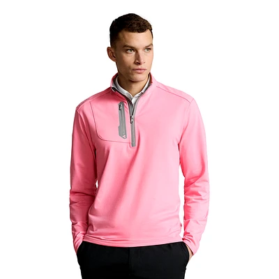 Classic Fit Luxury Jersey Quarter Zip Pullover