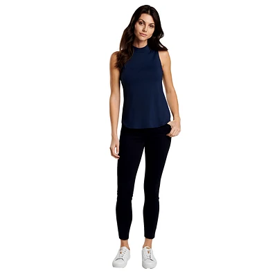 Scottie Mock Neck Sleeveless Top