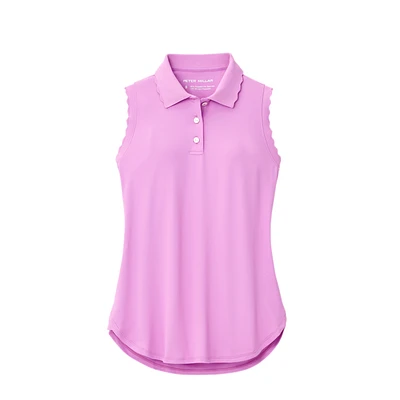 Opal Stretch Sleeveless Jersey Polo Shirt