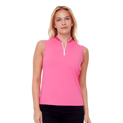 Velocity Scalloped Edge Quarter Zip Polo