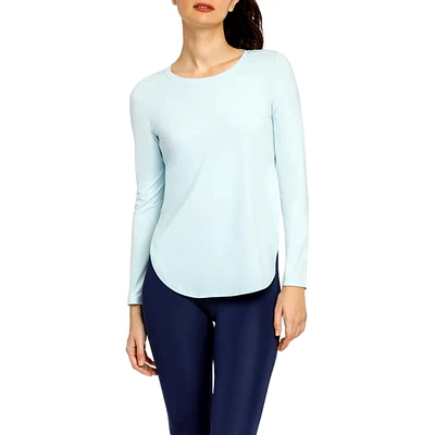 Panem Long Sleeve Curved Hem Top