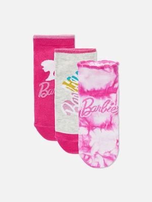 Pack 3 pares meias ténis Barbie