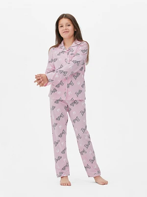 Pijama camisa manga comprida Barbie