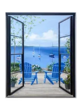 "Harbor View Deck" by Carol Saxe