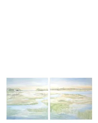 "Flowing Marsh I & II" by Aimee Rayner