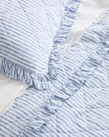 Nantucket Stripe Linen  Quilt