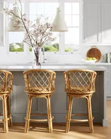 Avalon Rattan Swivel Bar & Counter Stool