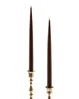 Tapered Candles (Set of 6) - Tortoise Shell